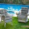 Tufted Outdoor Patio Chair Seating Pad with 4 Attached String Ties